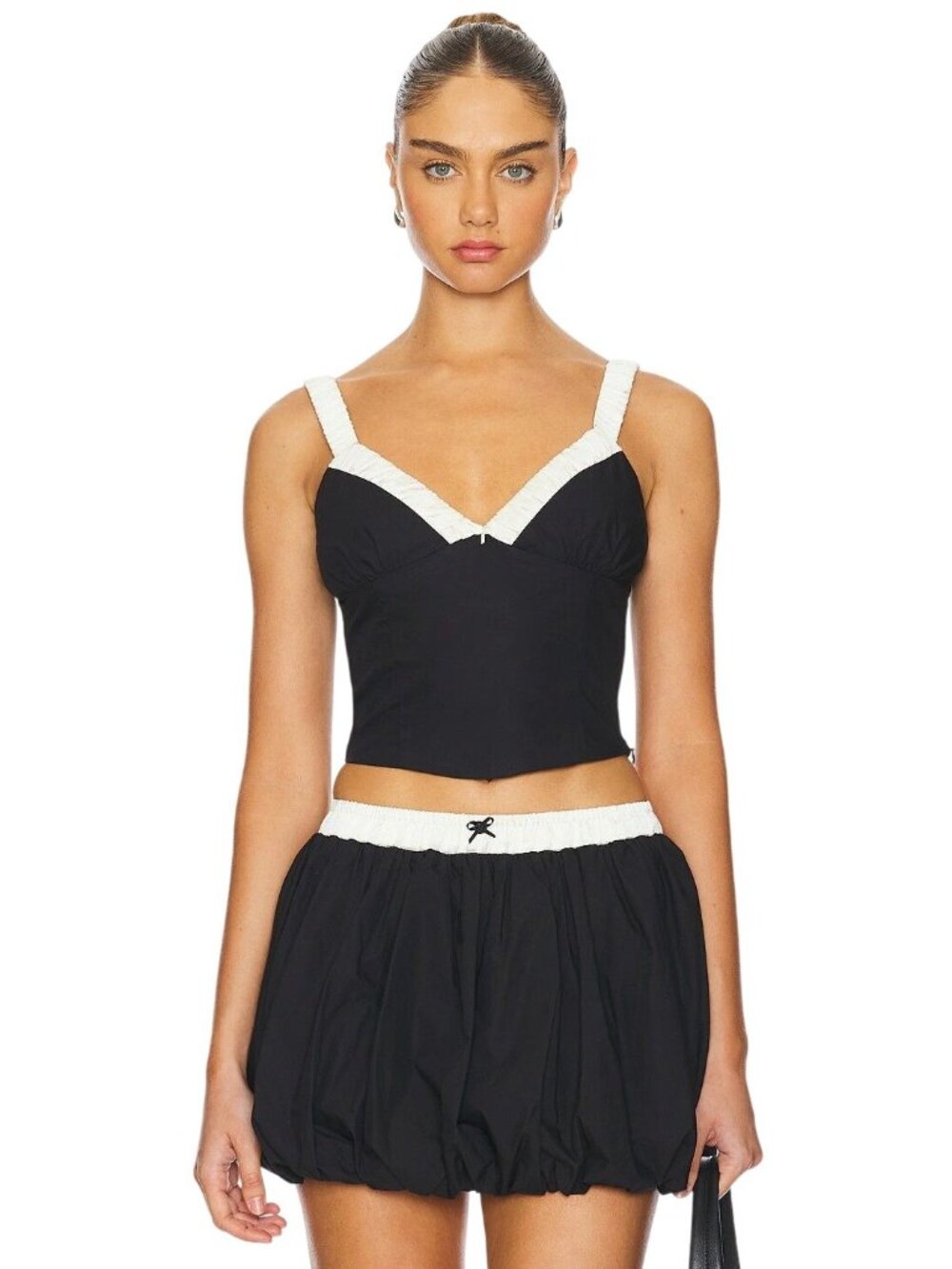 NIA Serafina Sleeveless Top in Black Small Womens Tank